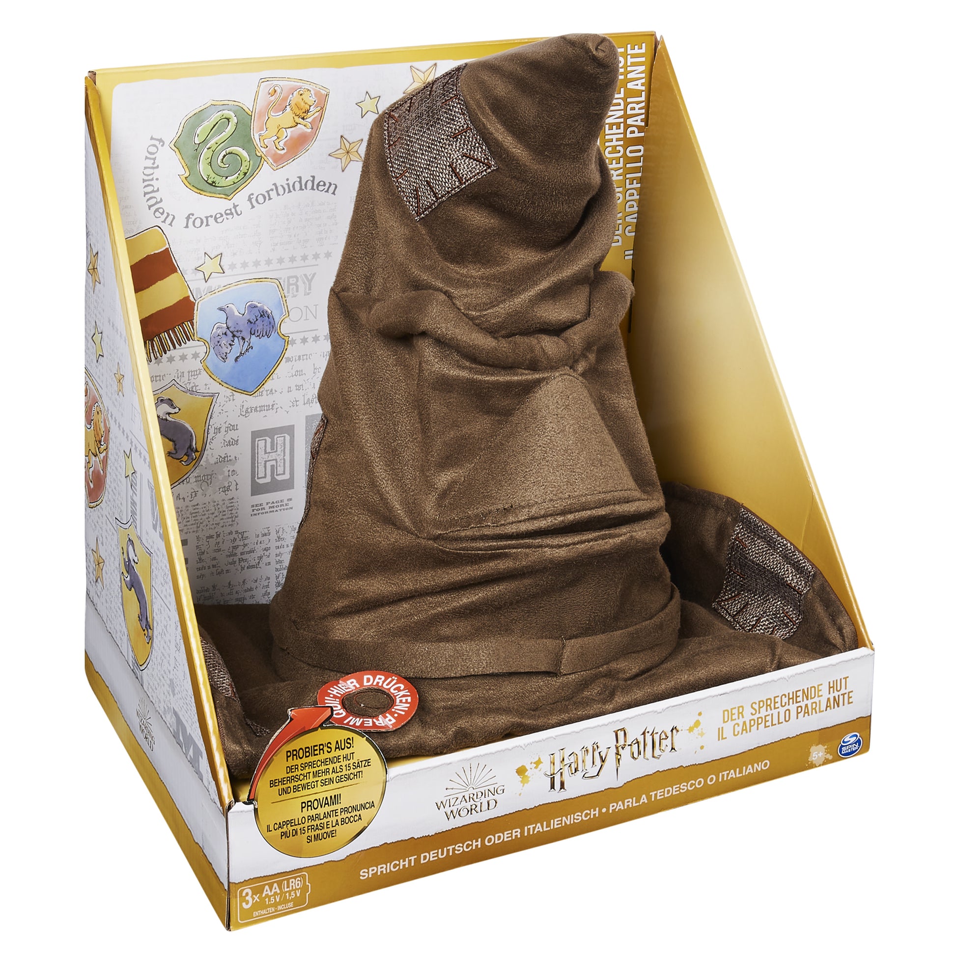 Spin Master Wizarding World Cappello Parlante Harry Potter Marrone