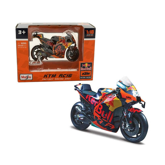 Maisto, Red Bull Ktm RC16 2021 Binder Model Bike, scala 1:18,