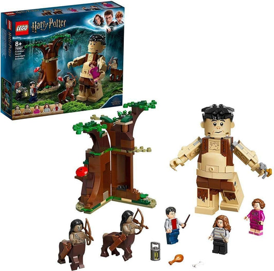 LEGO Harry Potter La Foresta Proibita: l’Incontro con la Umbridge, Playset da Costruire con il Gigante Grop e 2 figure di Centauri, 75967