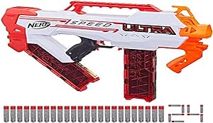 Hasbro Nerf Ultra Speed, Blaster Completamente Motorizzato, 24 Dardi Nerf AccuStrike Ultra, Compatibile Solamente Con Dardi Nerf Ultra, Multi, F4929