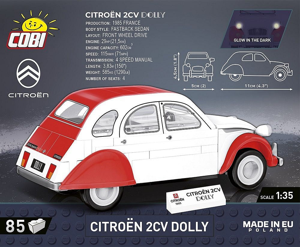 COBI 85 Pcs Youngtimer /24513/ Citroen 2CV
