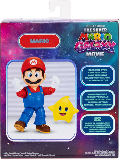 JAKKS Pacific The Super Mario Galaxy Movie Mario 5 Figura Plastica