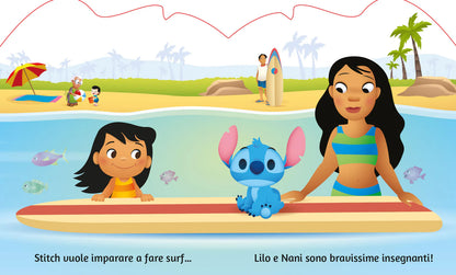 Disney Libri - Una Giornata Al Mare. Stitch. Sagomini. Ediz. Colori