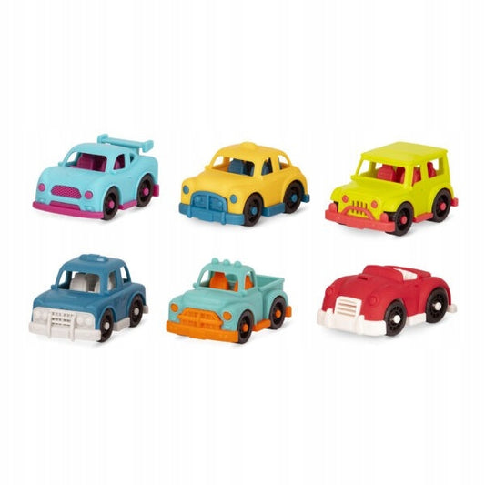 B. Toys Happy Cruisers - Set 6 Mini Macchinine Colorate 1+