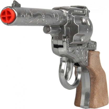 Gonher Pistola Cowboy Giocattolo 100 Colpi Argento