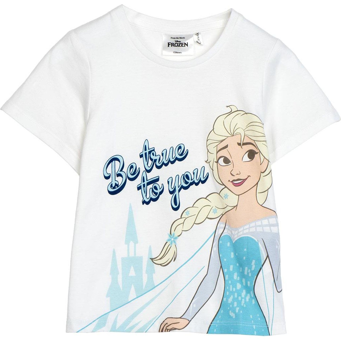 Cerdá T-Shirt Manica Corta Single Jersey Frozen Bianco 4 Anni