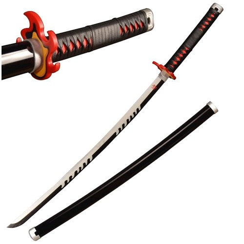 Katana Fantasy Nera e Rossa - Bamboo 103cm