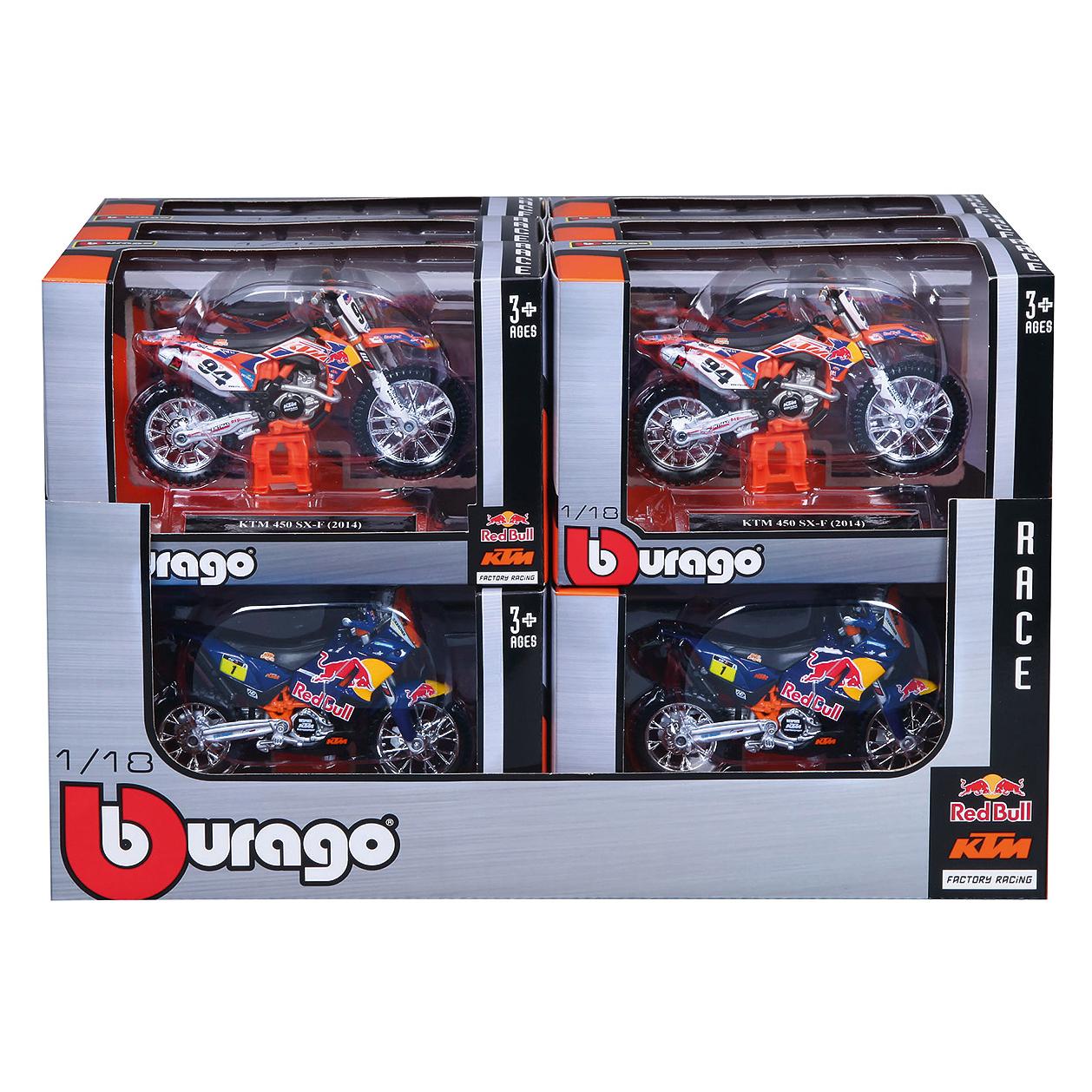 Bburago Moto KTM Red Bull 1:18