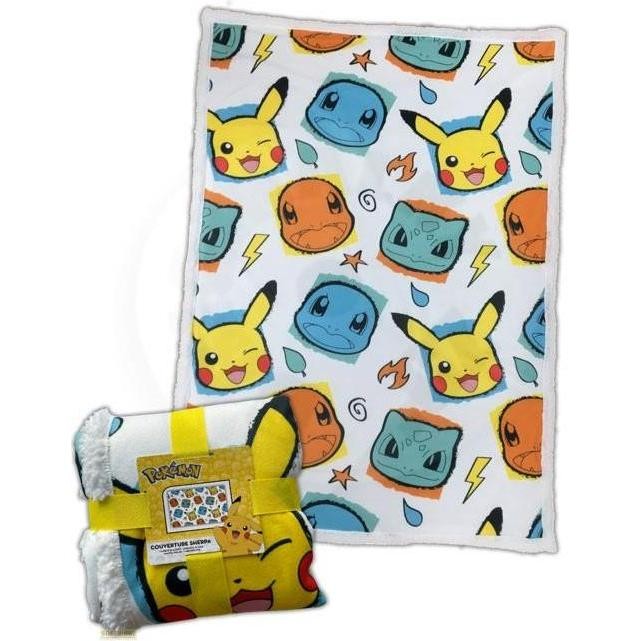 Lyo Coperta Sherpa Pokémon Face & Colour 100x150cm