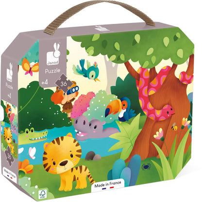 Janod  Puzzle Gli Animali Selvatici -36 Pezzi