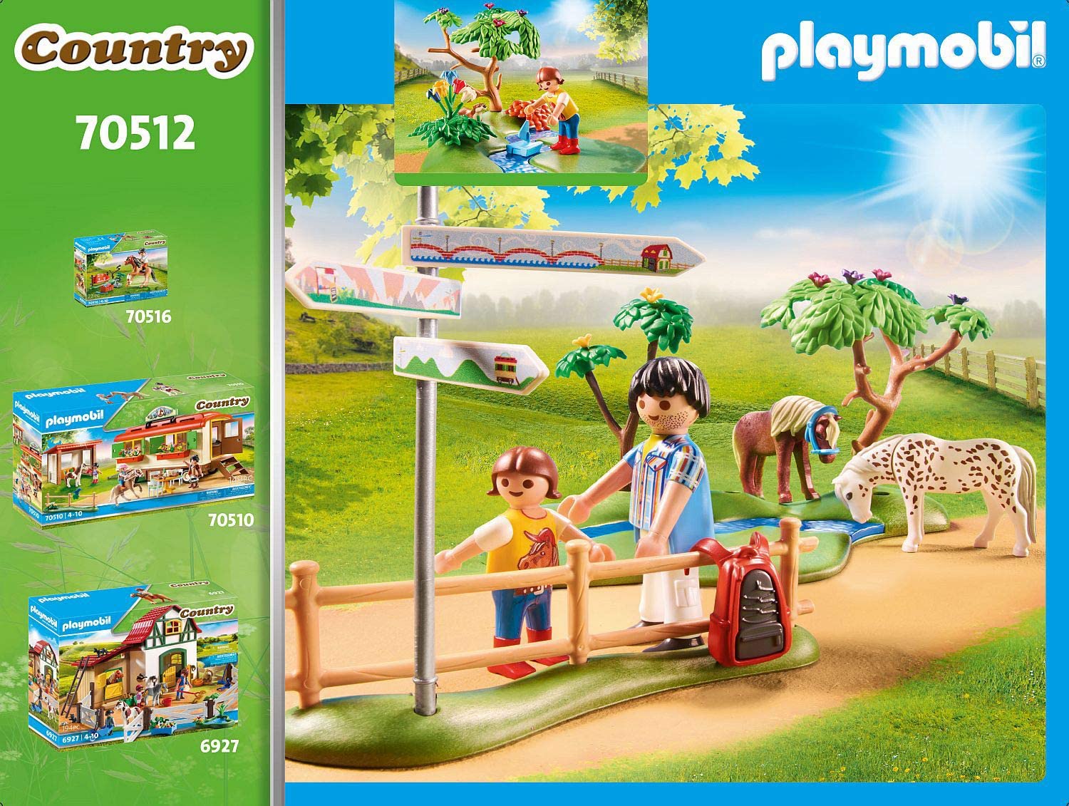 70512 Passeggiata Con I Pony Playmobil - toysvaldichiana.it