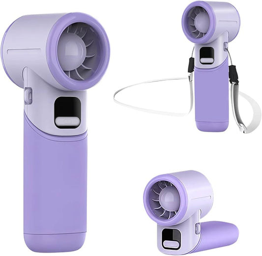 I-Total Mini Ventilatore Portatile Ricaricabile Viola