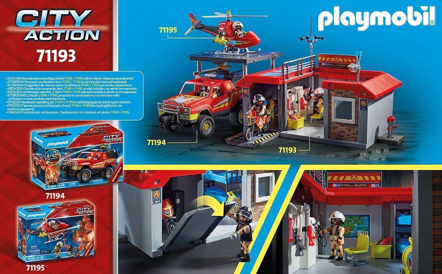 71193 Stazione Dei Vigili Del Fuoco  PLAYMOBIL - toysvaldichiana.it