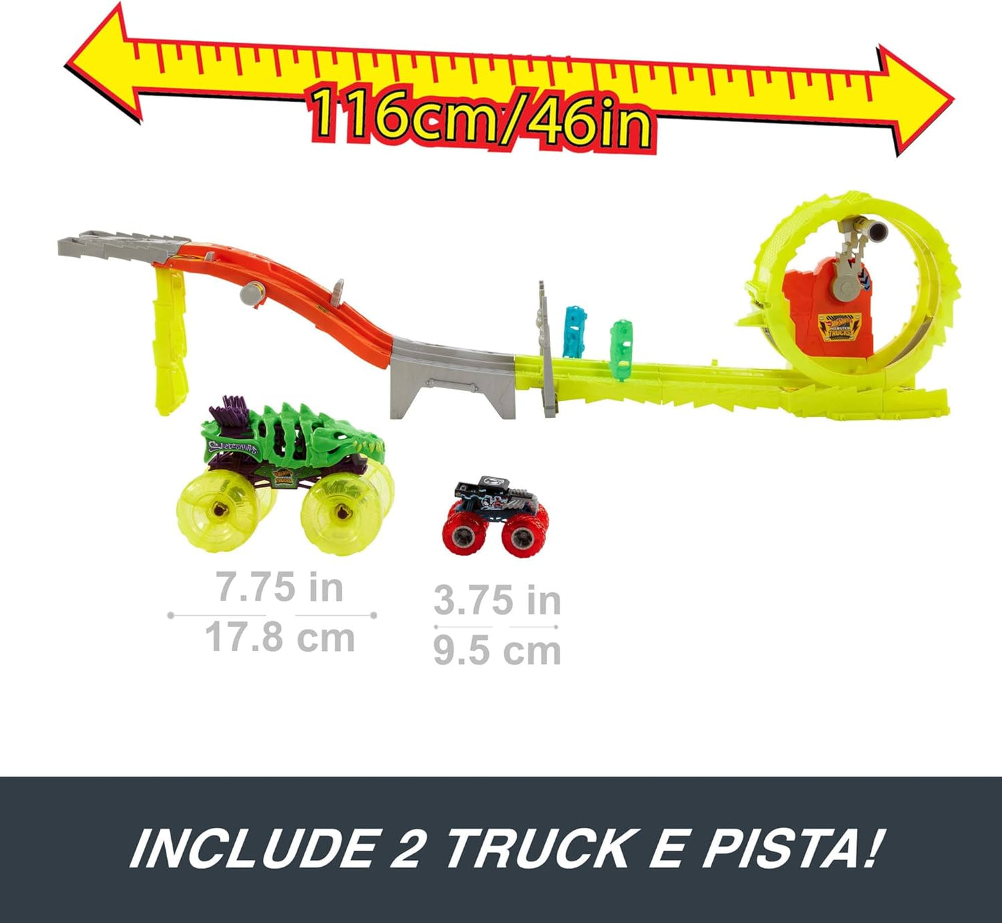 Playset pista Mattel HYT07 HOT WHEELS MONSTER TRUCKS