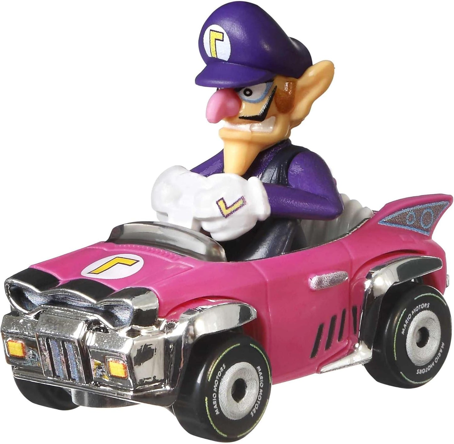 Hot Wheels Modello DieCast KART BADWAGON di WALUIGI GJH54 Super Mario - Scala 1/64 5cm