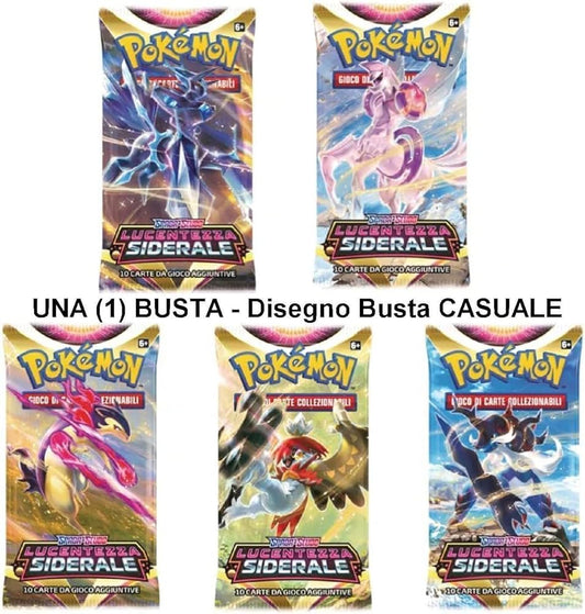 Pokemon - Spada E Scudo Lucentezza Siderale -1  Busta 10 Carte