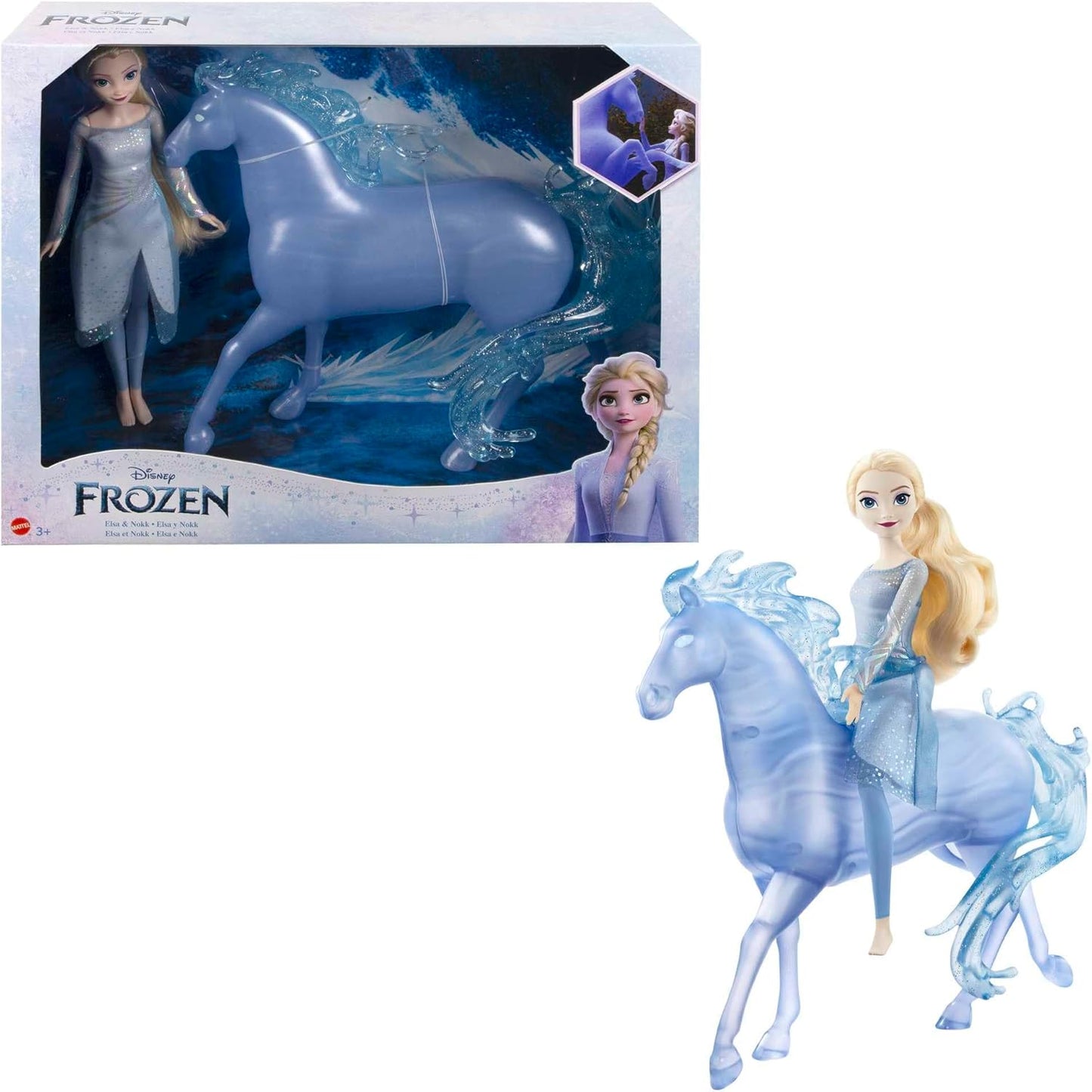Mattel Disney Princess Elsa E Nokk  3+ Anni, HLW58