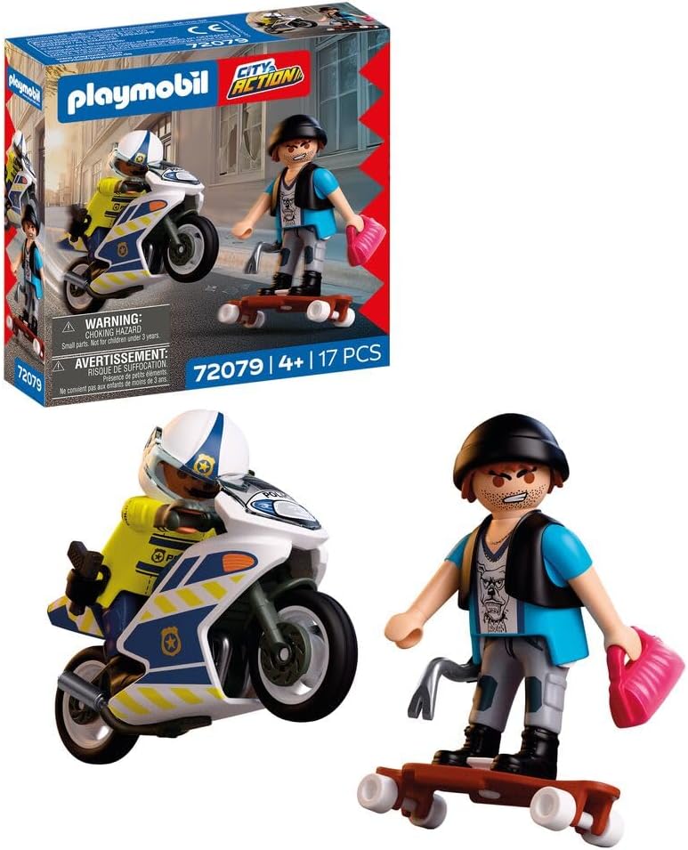 Playmobil 72079 Inseguimento In Moto