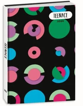 Teenace Diario Standard 12 Mesi Pastello 13,6x18,3 cm Con Giochi E Spazi Creativi
