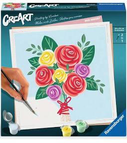Ravensburger CreArt Malen Nach Zahlen Adults - Rosenstrauß