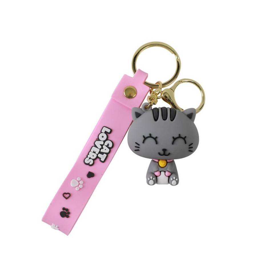 Itotal Portachiavi Jellypop Grey Cat