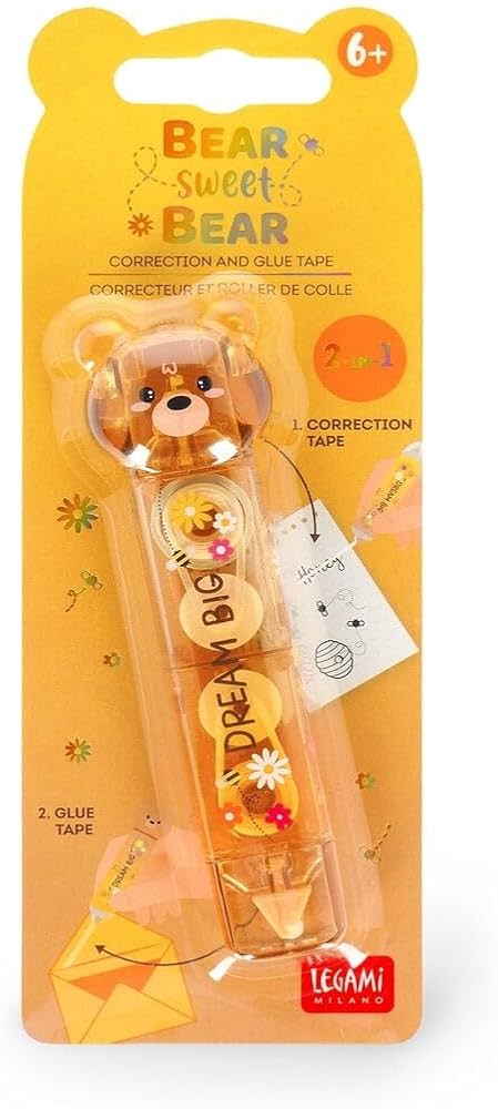 Legami Correttore E Colla A Nastro 2 In 1 Bear Sweet Bear