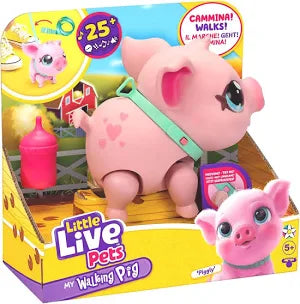 Rocco Giocattoli Piggly My Walking Pig 16cm Little Live Pets