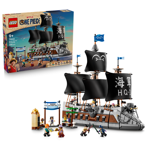LEGO ONE PIECE La Nave da Guerra della Marina di Garp