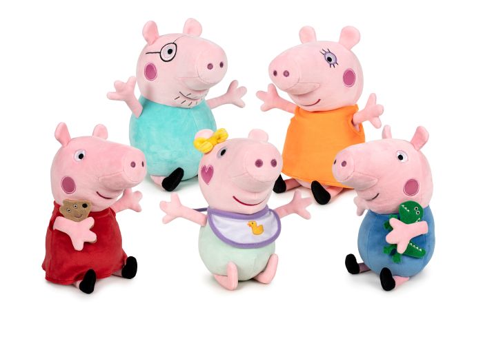 PEPPA PIG Family Peluche 30cm 1 SOGGETTO
