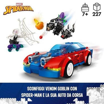 76279 LEGO Auto da corsa di Spider-Man e Venom Goblin - toysvaldichiana.it