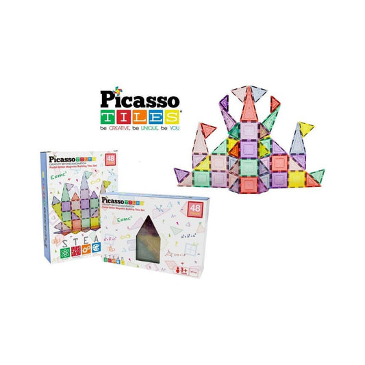 Picasso Tiles Magnetic magnetic piastrelle glitter 48