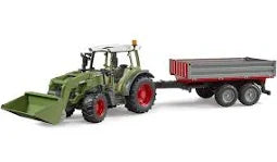 Bruder Fendt Vario 211 Con Caricatore Frontale E Rimorchio