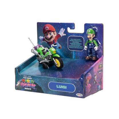 JAKKS Pacific Luigi Motocicletta Riavvolgimento Super Mario Galaxy Multicolore