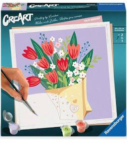 Ravensburger Bouquet Di Tulipani - Kit Creativo Acrilici