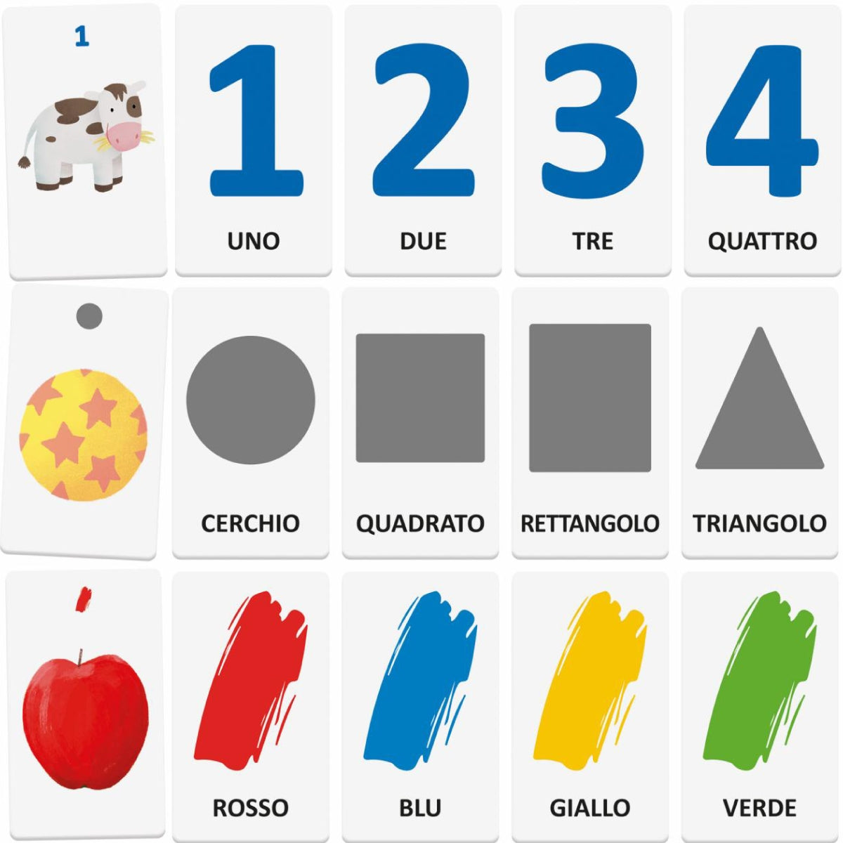 Headu Flashcards Parlanti Numeri, Forme
