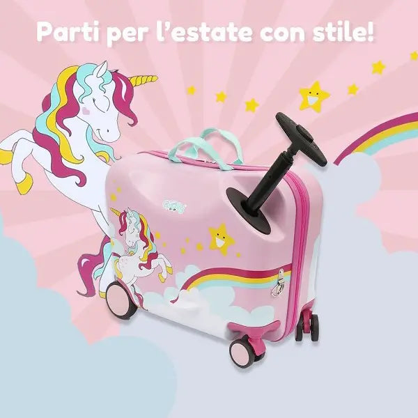 Giocheria Giolly Trolley Cavalcabile Unicorno