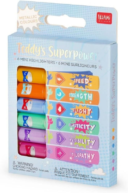 Legami Textmarker Set Teddy's Superpower - Evidenziatori