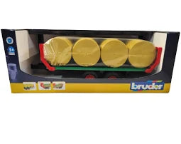 Bruder Rundballeopsamler Con 3 Rundballer Modello Veicolo