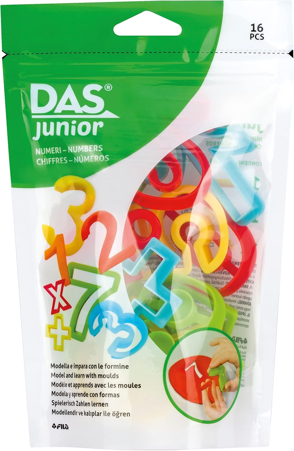 Das- Busta Junior Formine Numeri, Colori Assortiti