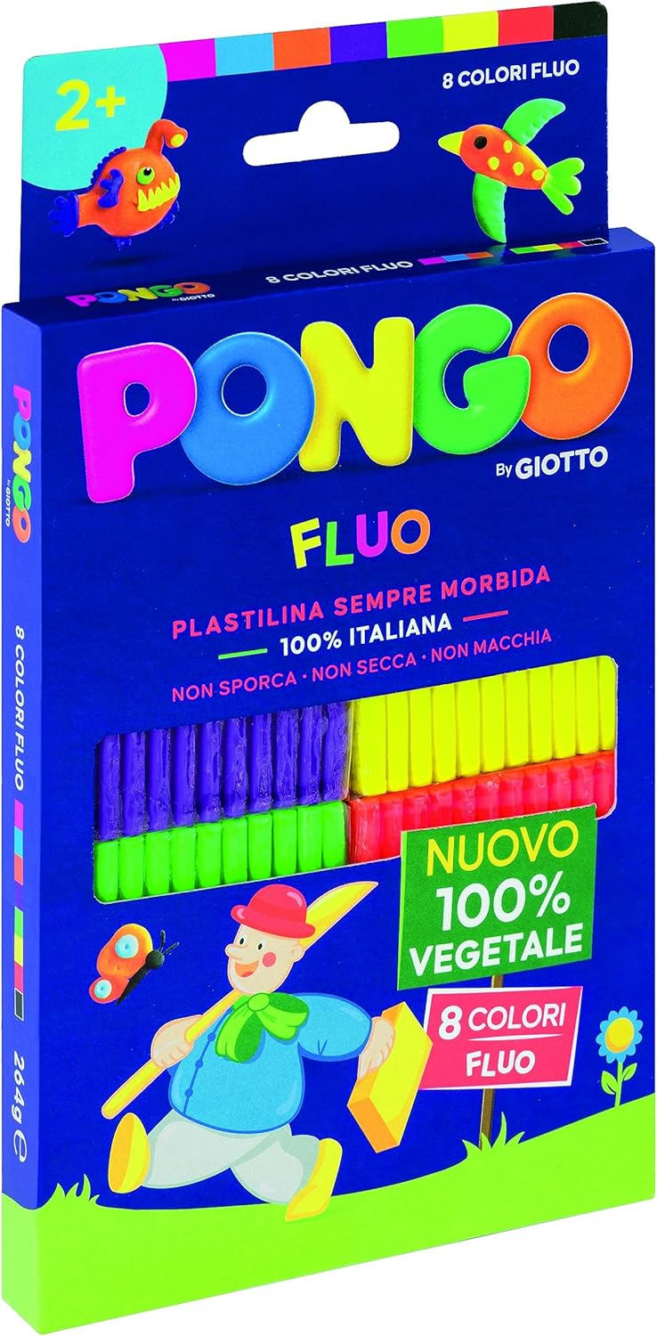 Giotto Pongo Confezione Colori Fluo 8