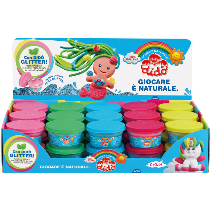 Pasta Da Modellare Didò Glitter Barattolo Da 100 Gr.