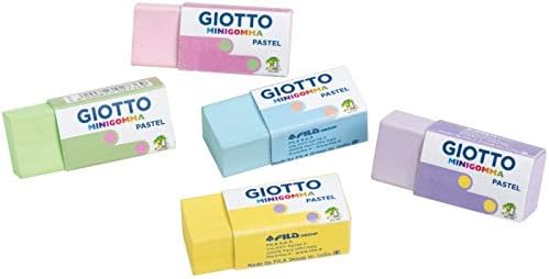 Minigomma Colori Pastello Assortiti Gomme, Multicolore