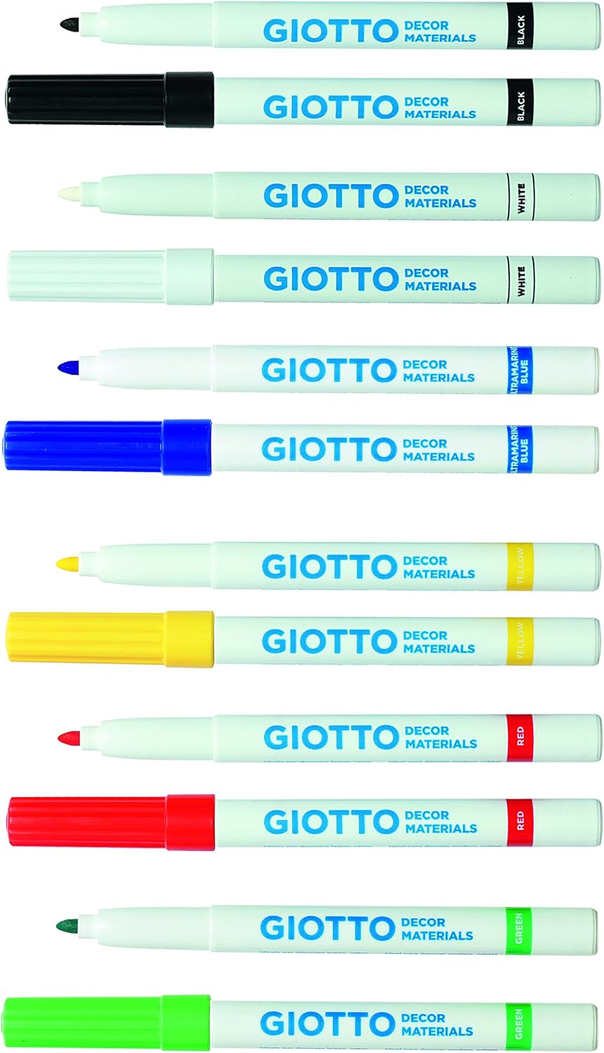 Giotto Decor Materials Pennarelli Multisuperficie In Ast. Da 6 Pz