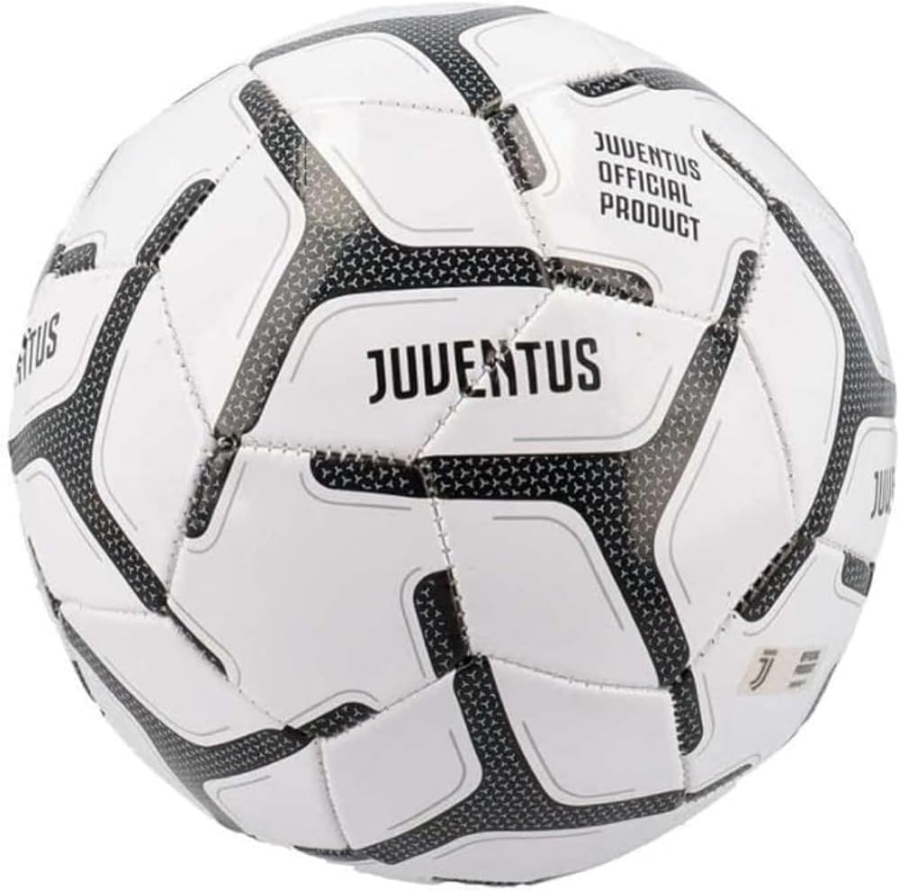 Pallone Da Calcio Cucito F.C. Juventus, Nero E Bianco