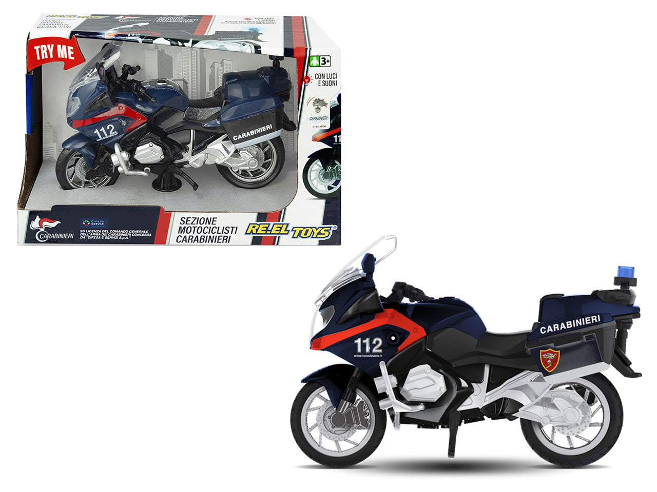Carabinieri Moto Con Luci E Suoni