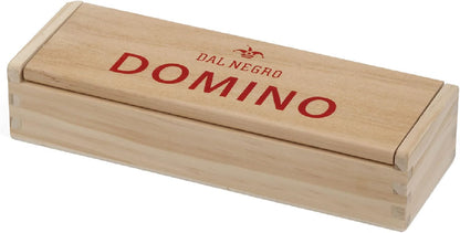 Dal Negro - Domino In Legno, 28 Tessere E Contenitore In Legno Di Bambù.