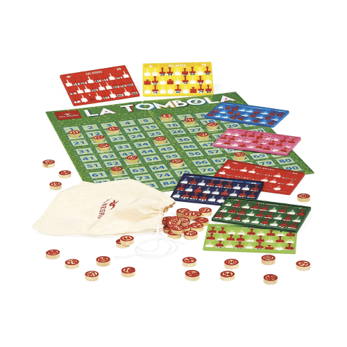 Tombola Top In Legno 48 Cartelle Con Finestrelle