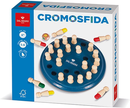 Dal Negro - Cromosfida, Gioco Di Memoria Colorato Con Dado In Legno