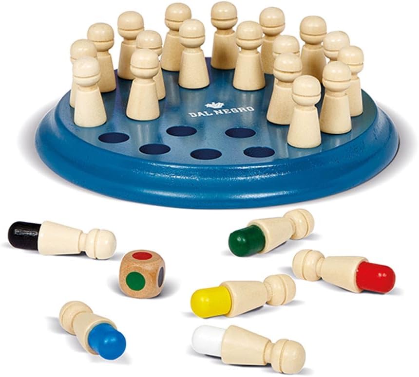 Dal Negro - Cromosfida, Gioco Di Memoria Colorato Con Dado In Legno