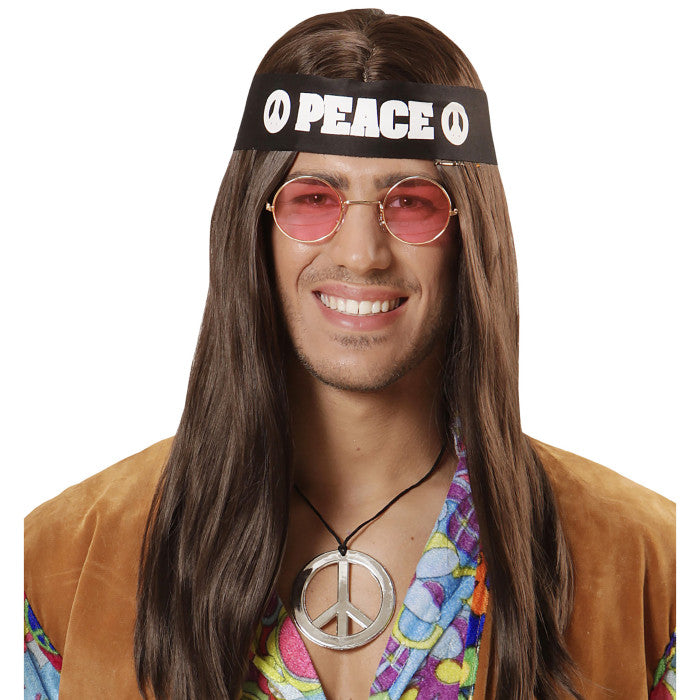 Hippie Set (Fascia Per Testa, Occhiali, Collana)